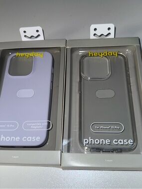 heyday iPhone 15 Pro Cases - Lavender and Clear MagSafe Compatible